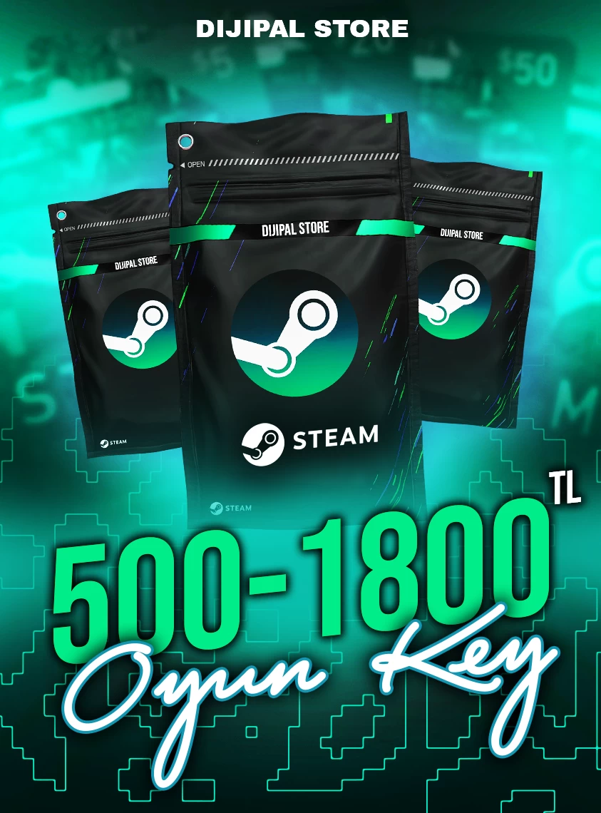 Steam 500-1800TL Degerinde Random Oyun Cıkan key!